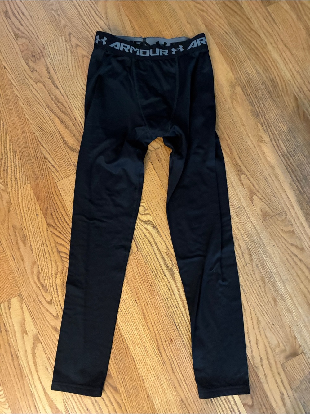 Under Armour Cold Gear Black Youth L Compression Tights